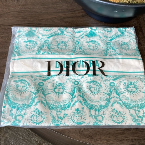 Dioriviera Toile de Jouy Soilel Aquamarina Tote New in bag - Picture 3 of 5